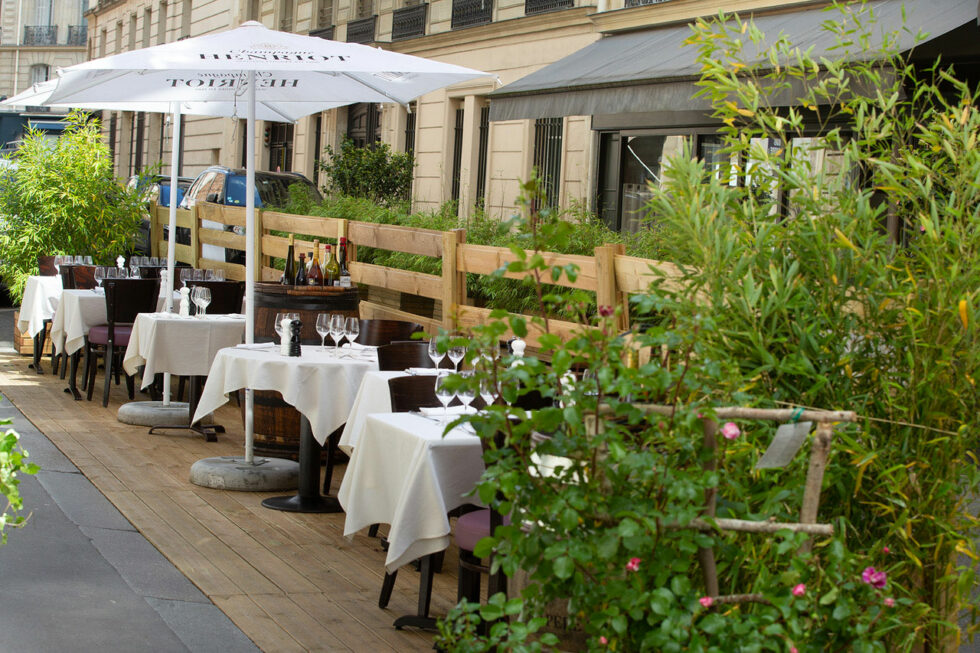 Extérieur restaurant terrasse